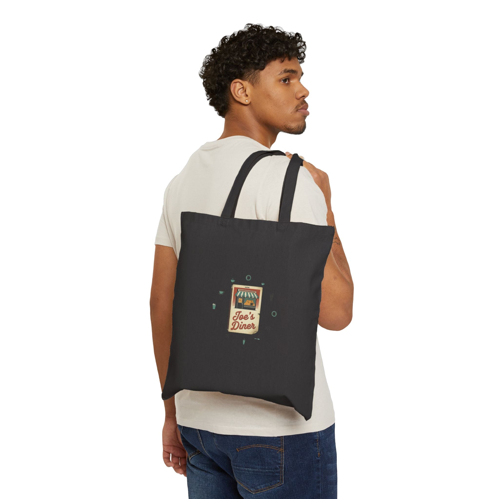 Diner Matchbook Graphic Tote | vintage ephemera art, retro micro ad print