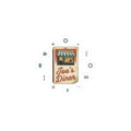 Diner Matchbook Sticker | Vintage Ephemera, Retro Micro Ad Pocket Logo