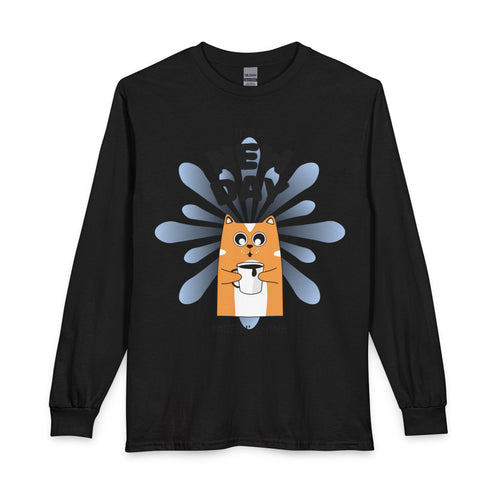 Coffee Lover Long Sleeve Tee — "Need to Drink Black Gold Every Morning"