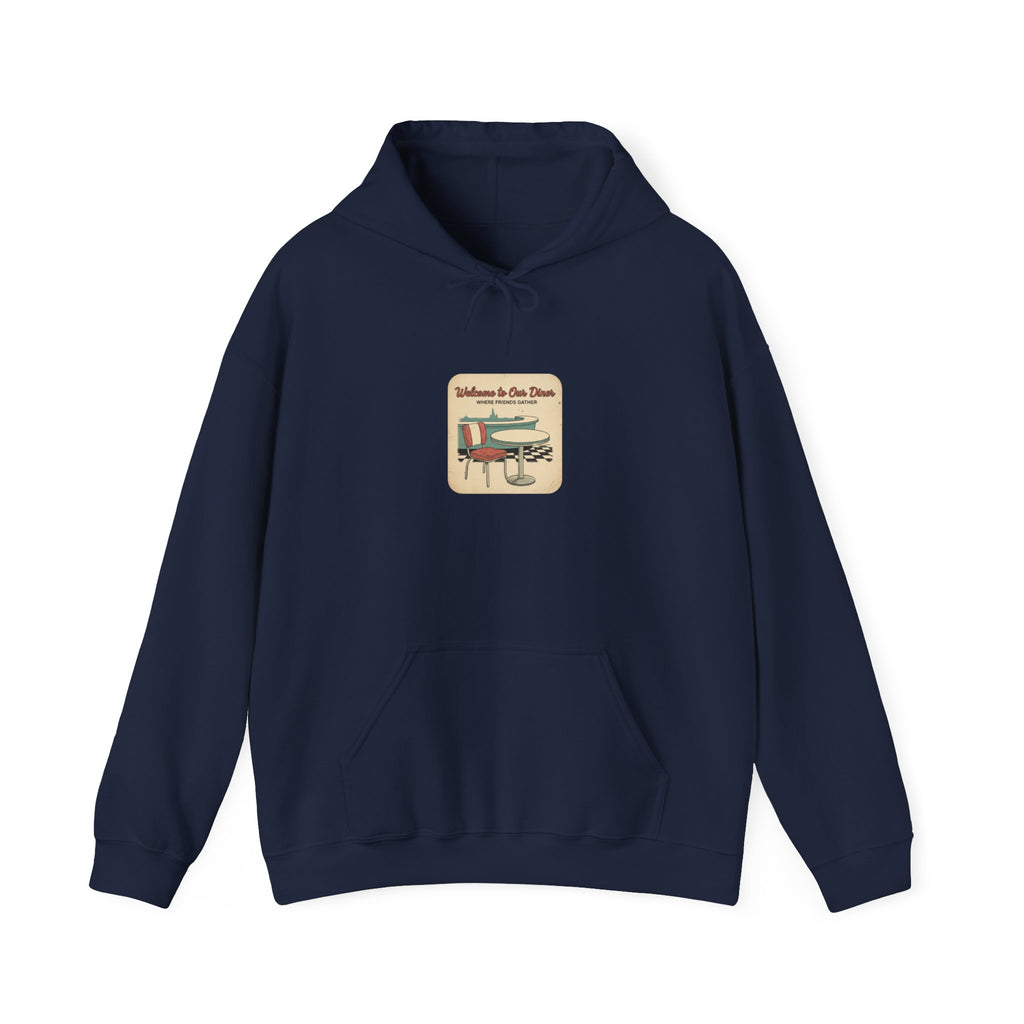 Diner Match Cover Hoodie | matchbook graphic, vintage ephemera art