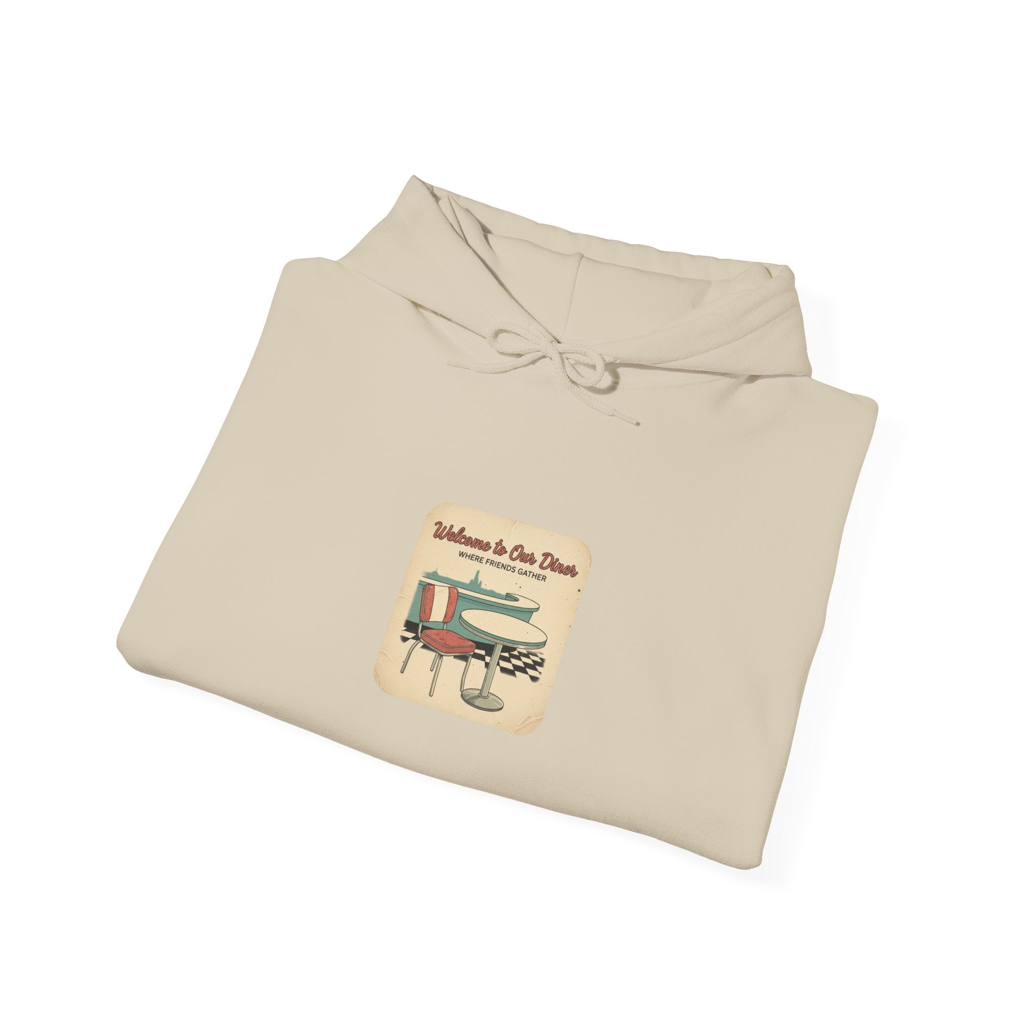 Diner Match Cover Hoodie | matchbook graphic, vintage ephemera art