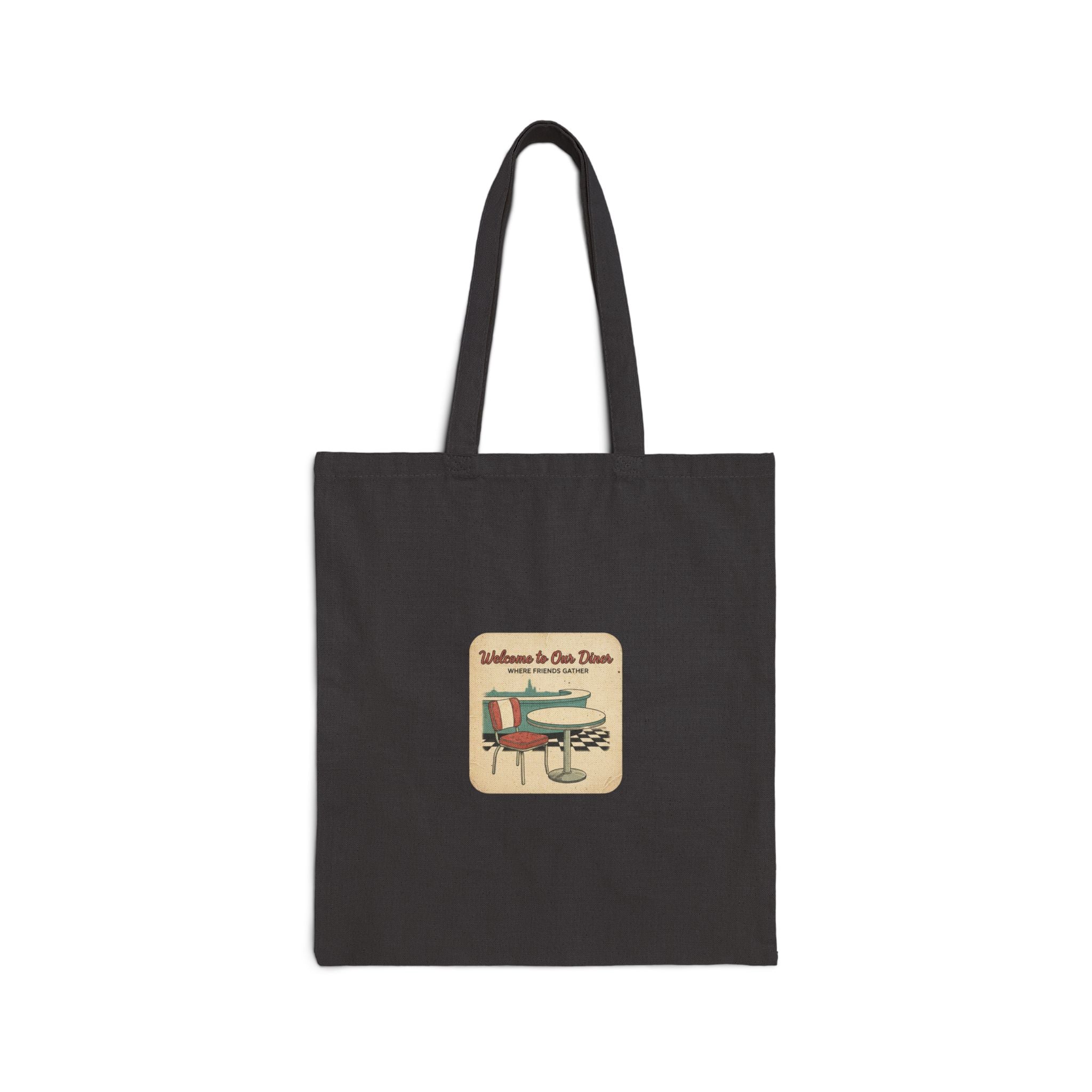 Diner Matchbook Graphic Tote | vintage ephemera art, retro pocket logo nostalgia