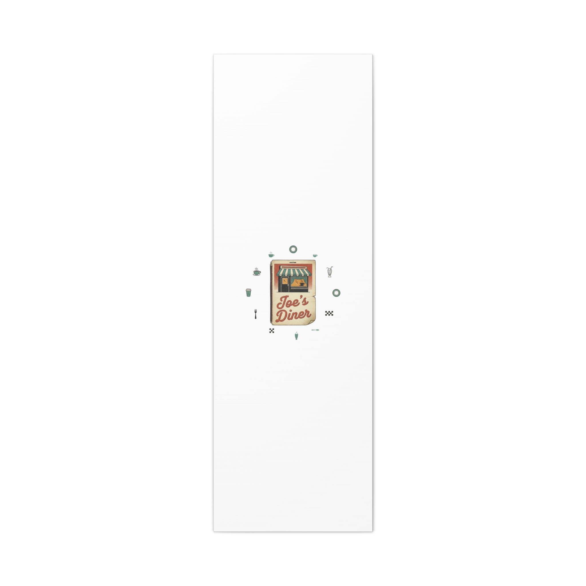 Diner Matchbook Graphic Canvas, Vintage Ephemera Art | Retro Micro Ad Print