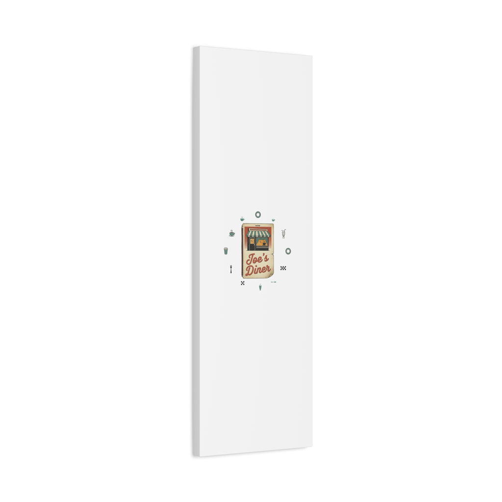 Diner Matchbook Graphic Canvas, Vintage Ephemera Art | Retro Micro Ad Print