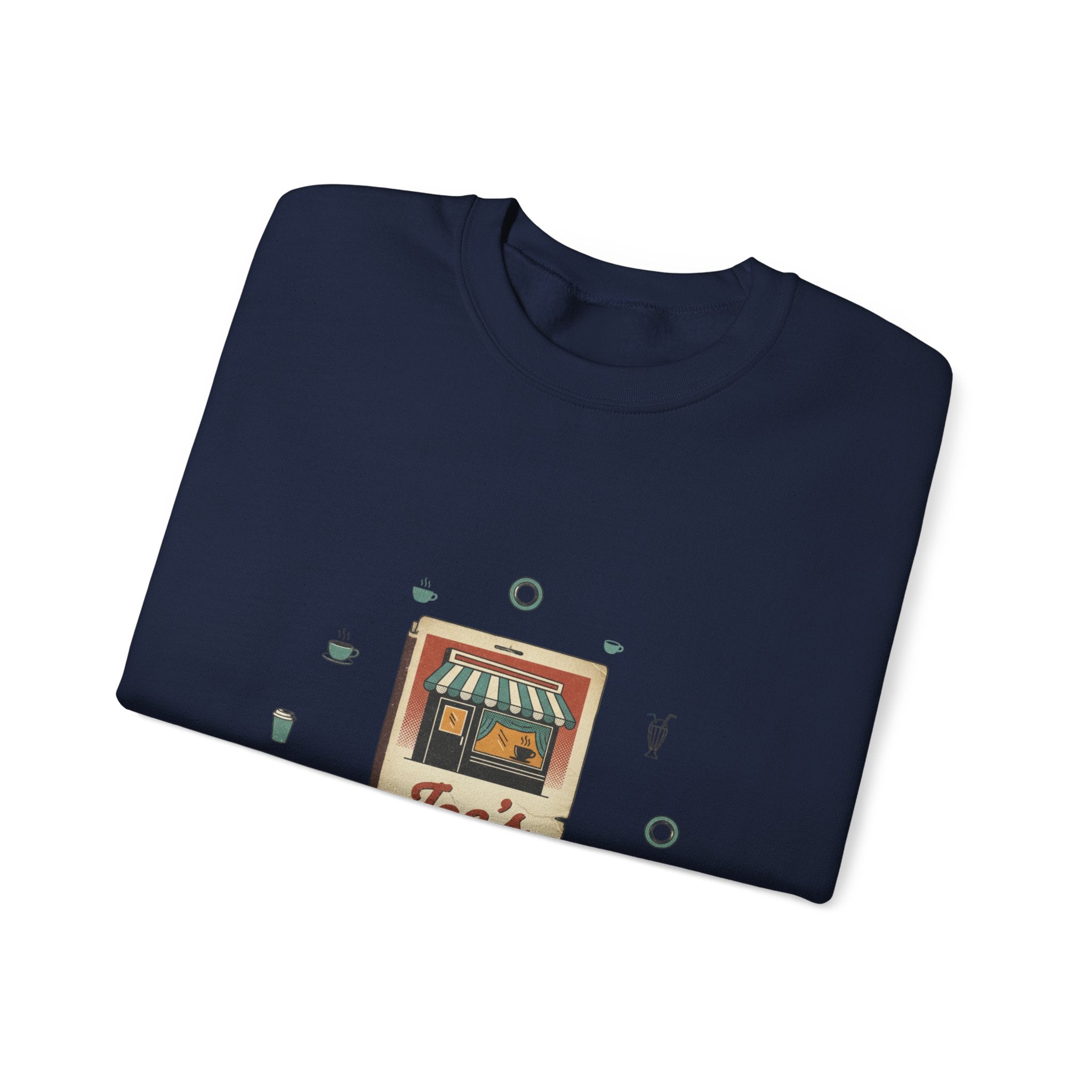 Diner Matchbook Graphic Sweatshirt | vintage ephemera art, retro micro ad print