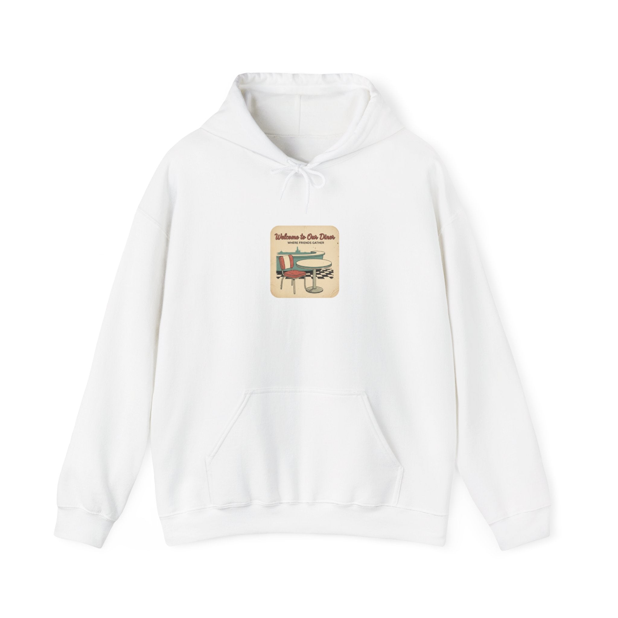 Diner Match Cover Hoodie | matchbook graphic, vintage ephemera art