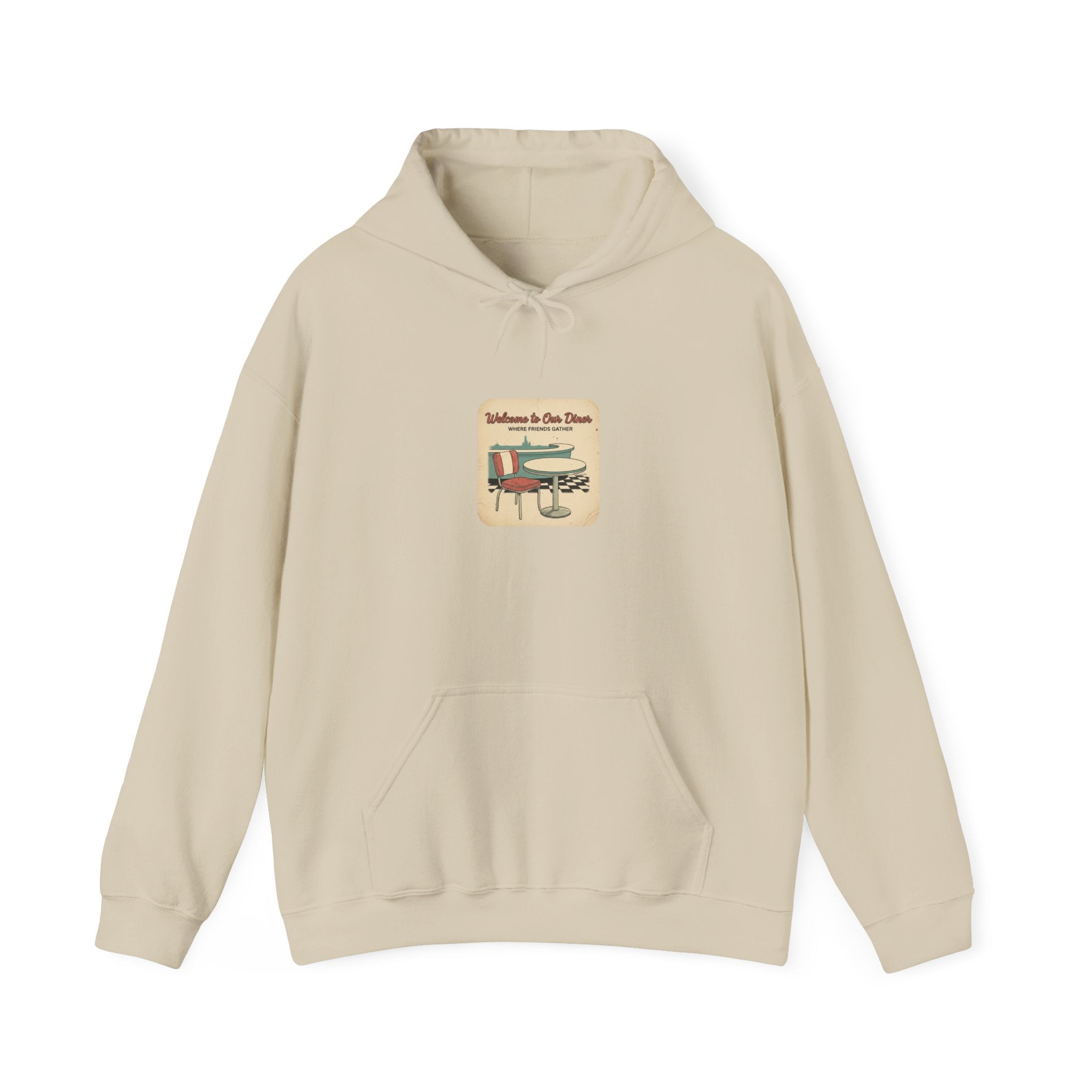 Diner Match Cover Hoodie | matchbook graphic, vintage ephemera art