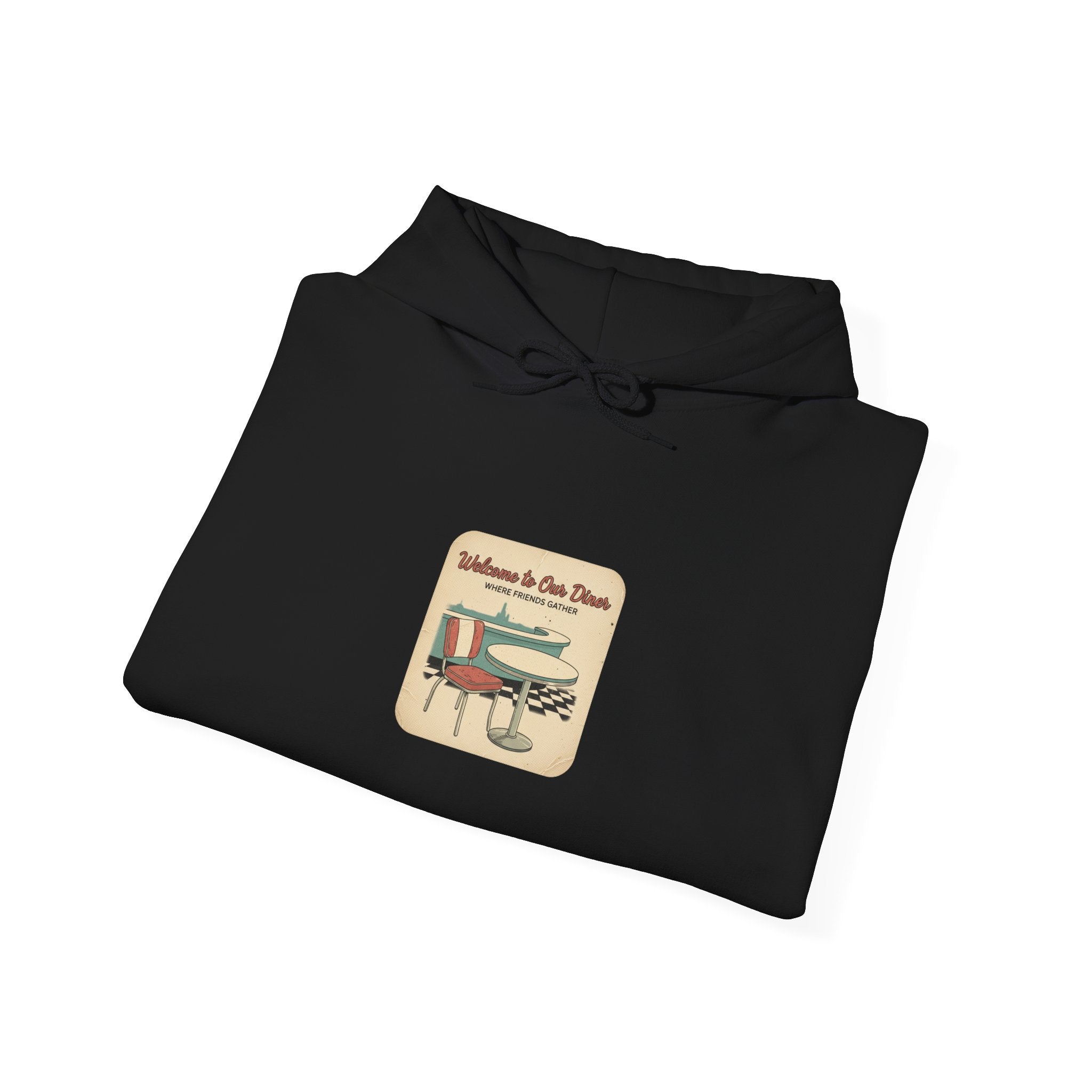 Diner Match Cover Hoodie | matchbook graphic, vintage ephemera art