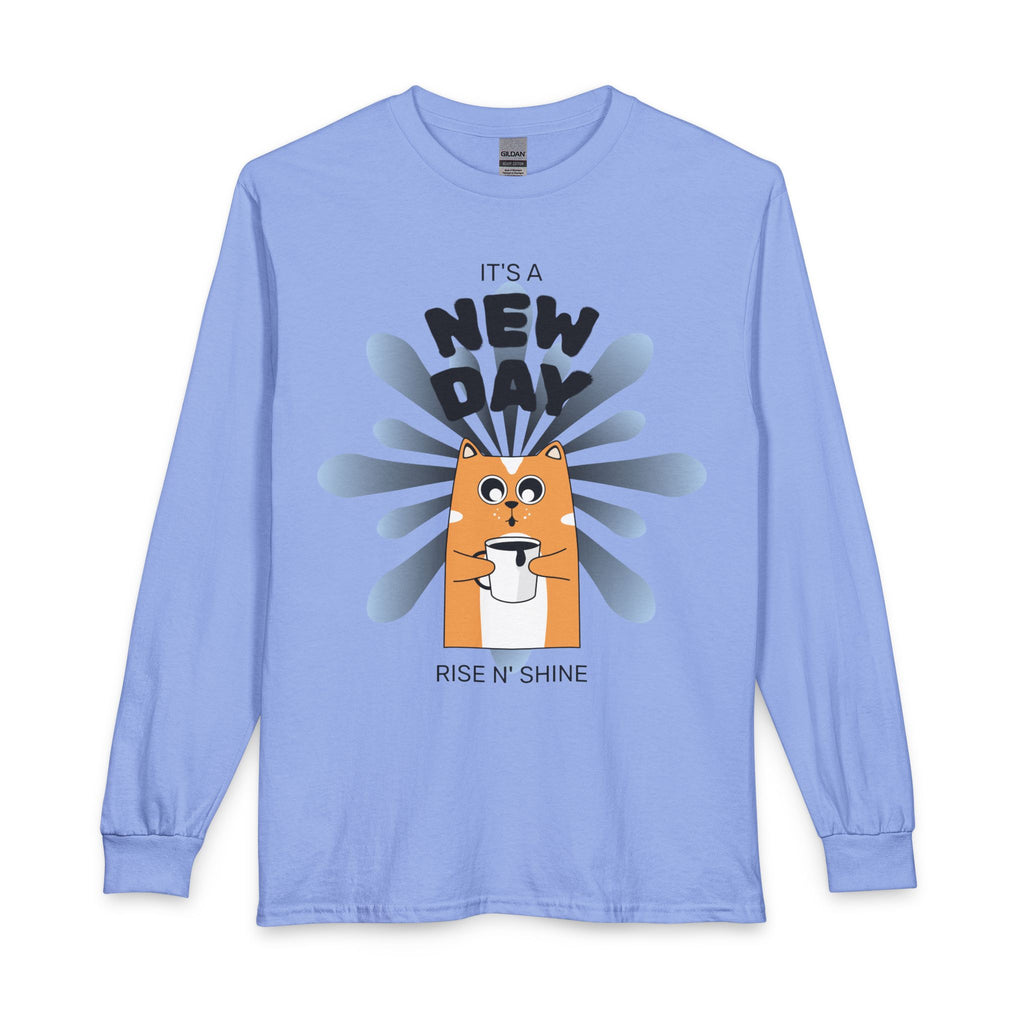 Coffee Lover Long Sleeve Tee — "Need to Drink Black Gold Every Morning"