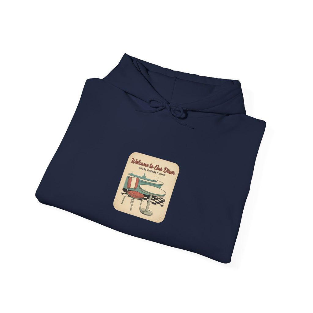 Diner Match Cover Hoodie | matchbook graphic, vintage ephemera art
