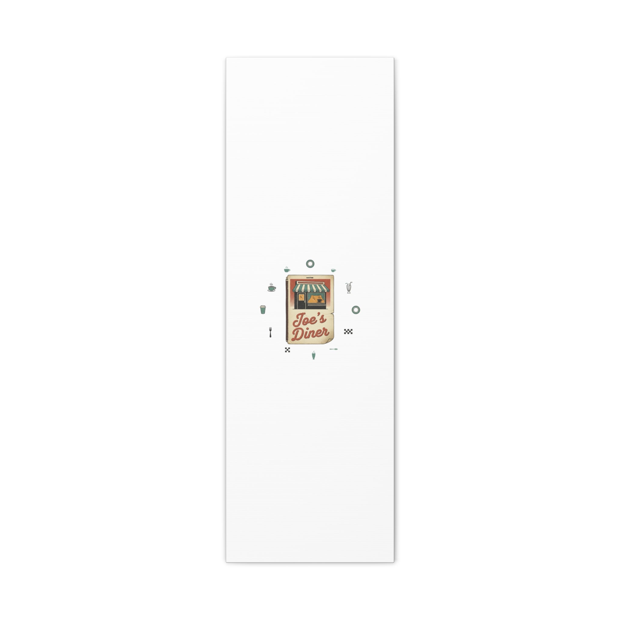 Diner Matchbook Graphic Canvas, Vintage Ephemera Art | Retro Micro Ad Print