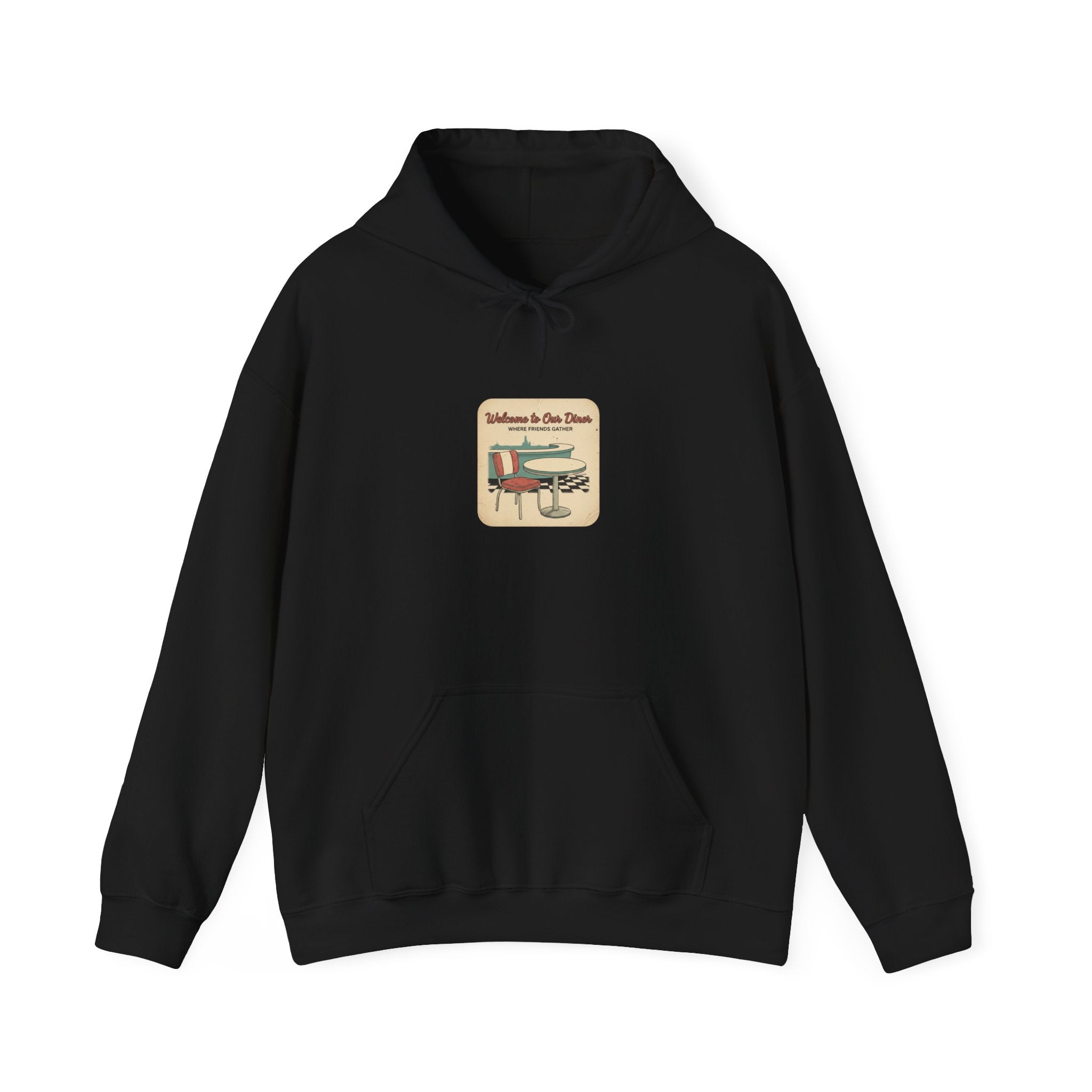 Diner Match Cover Hoodie | matchbook graphic, vintage ephemera art