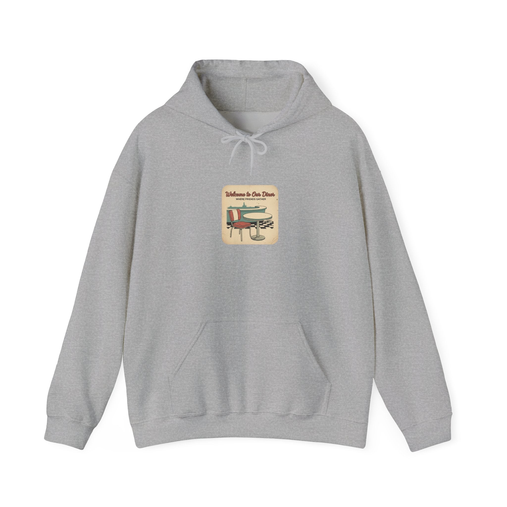Diner Match Cover Hoodie | matchbook graphic, vintage ephemera art
