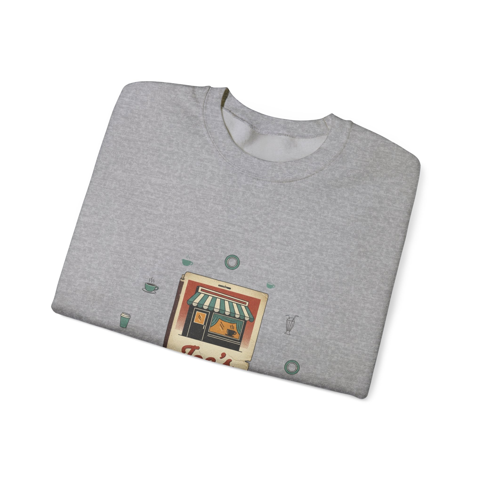 Diner Matchbook Graphic Sweatshirt | vintage ephemera art, retro micro ad print