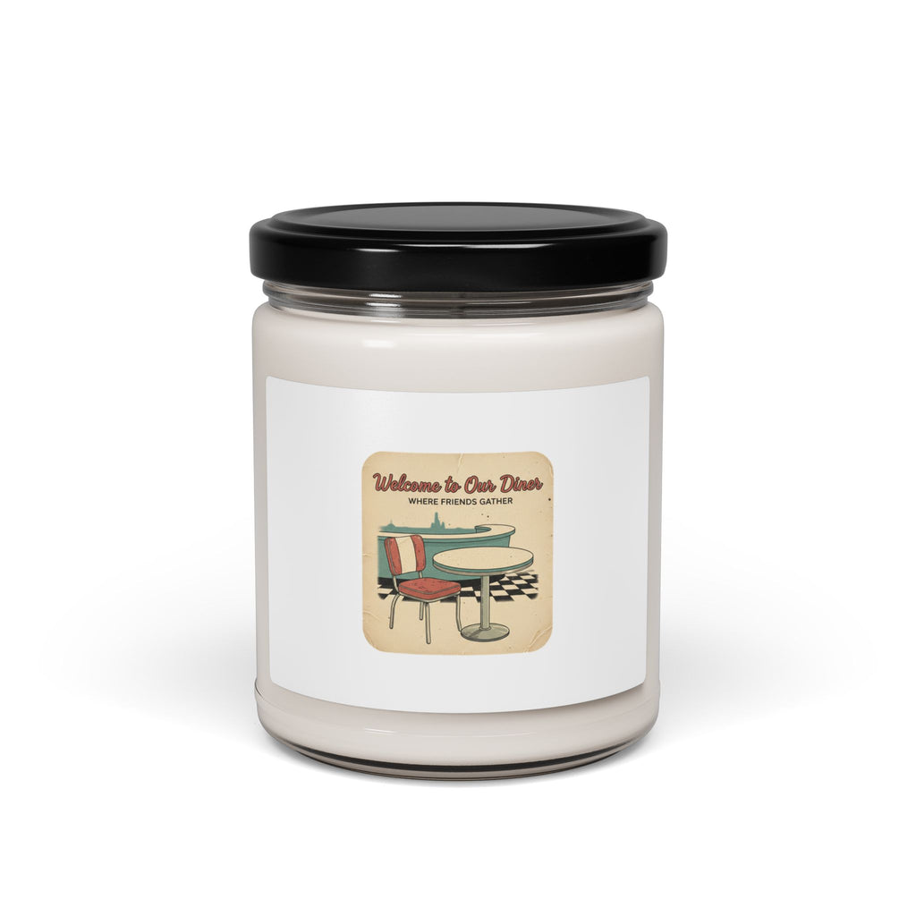 Diner Matchbook Graphic Candle | Vintage Ephemera, Retro Micro Ad
