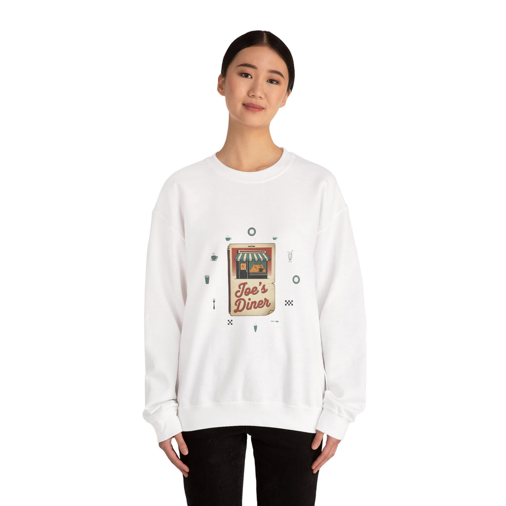 Diner Matchbook Graphic Sweatshirt | vintage ephemera art, retro micro ad print