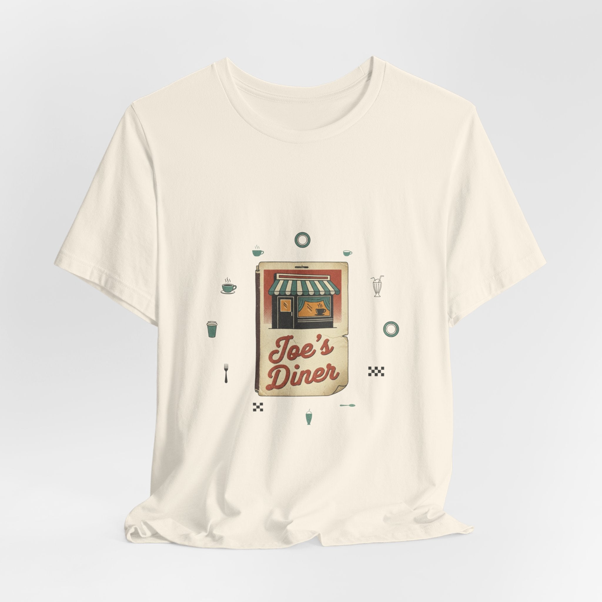 Diner Matchbook Graphic Tee | vintage ephemera art, retro micro ad print