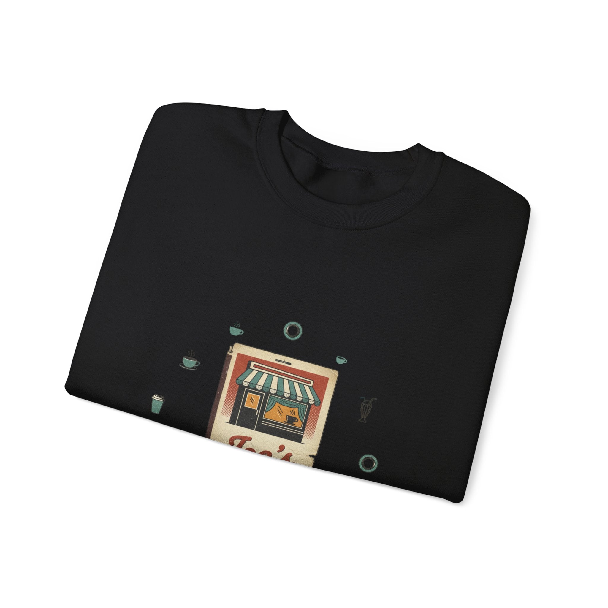 Diner Matchbook Graphic Sweatshirt | vintage ephemera art, retro micro ad print