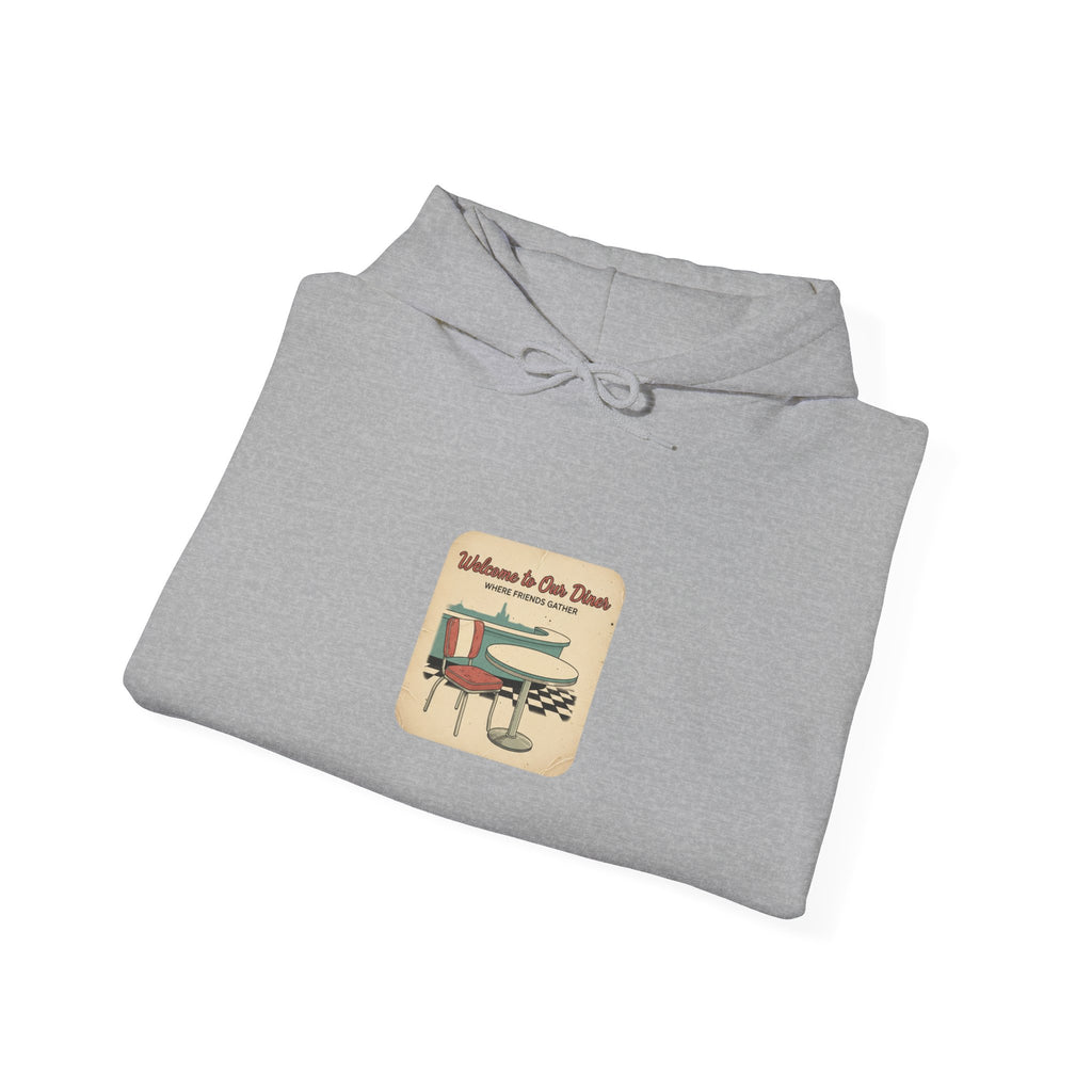 Diner Match Cover Hoodie | matchbook graphic, vintage ephemera art