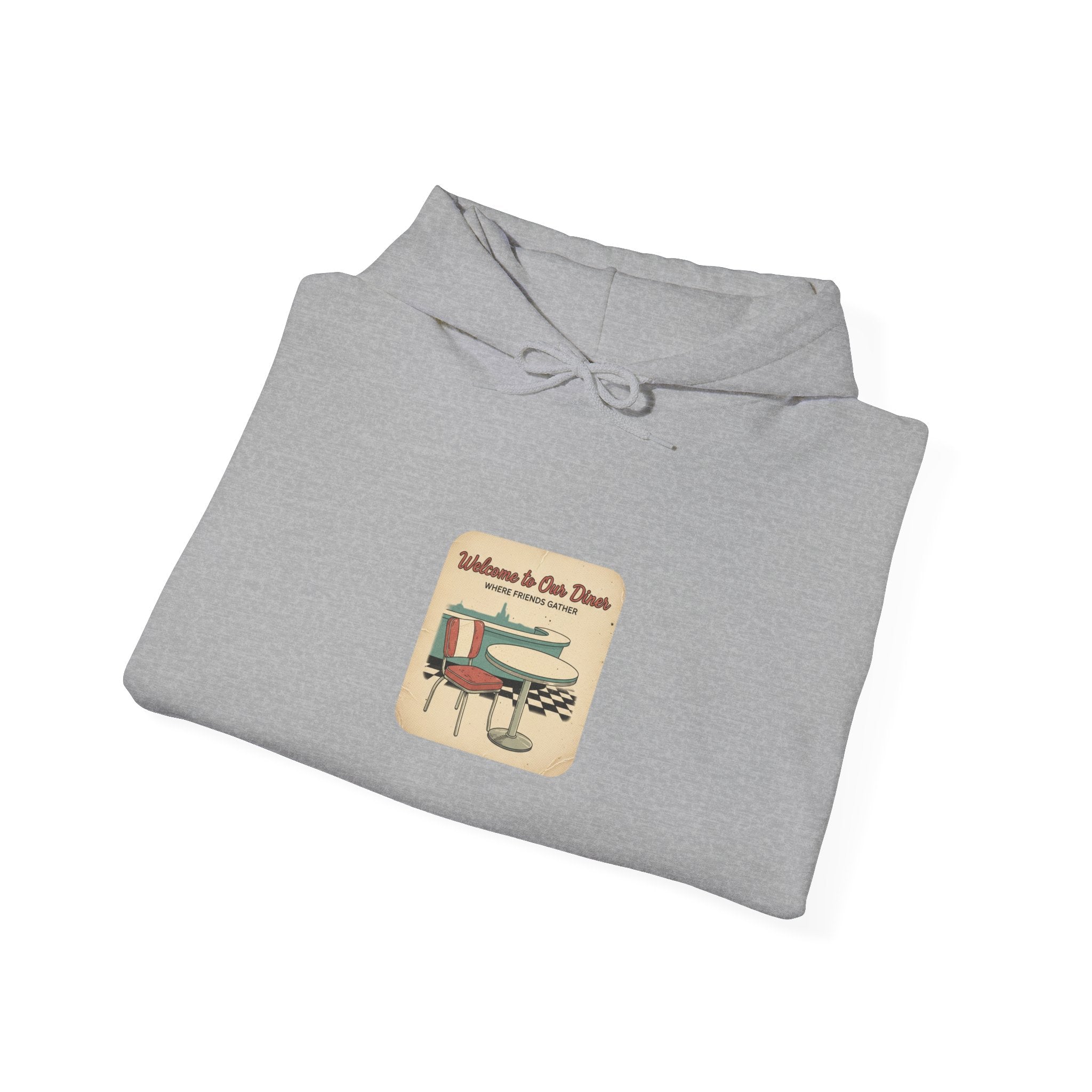 Diner Match Cover Hoodie | matchbook graphic, vintage ephemera art